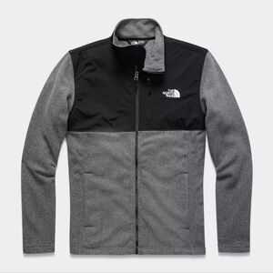 Grey North Face Tundra Fleece Full Zip Medium
